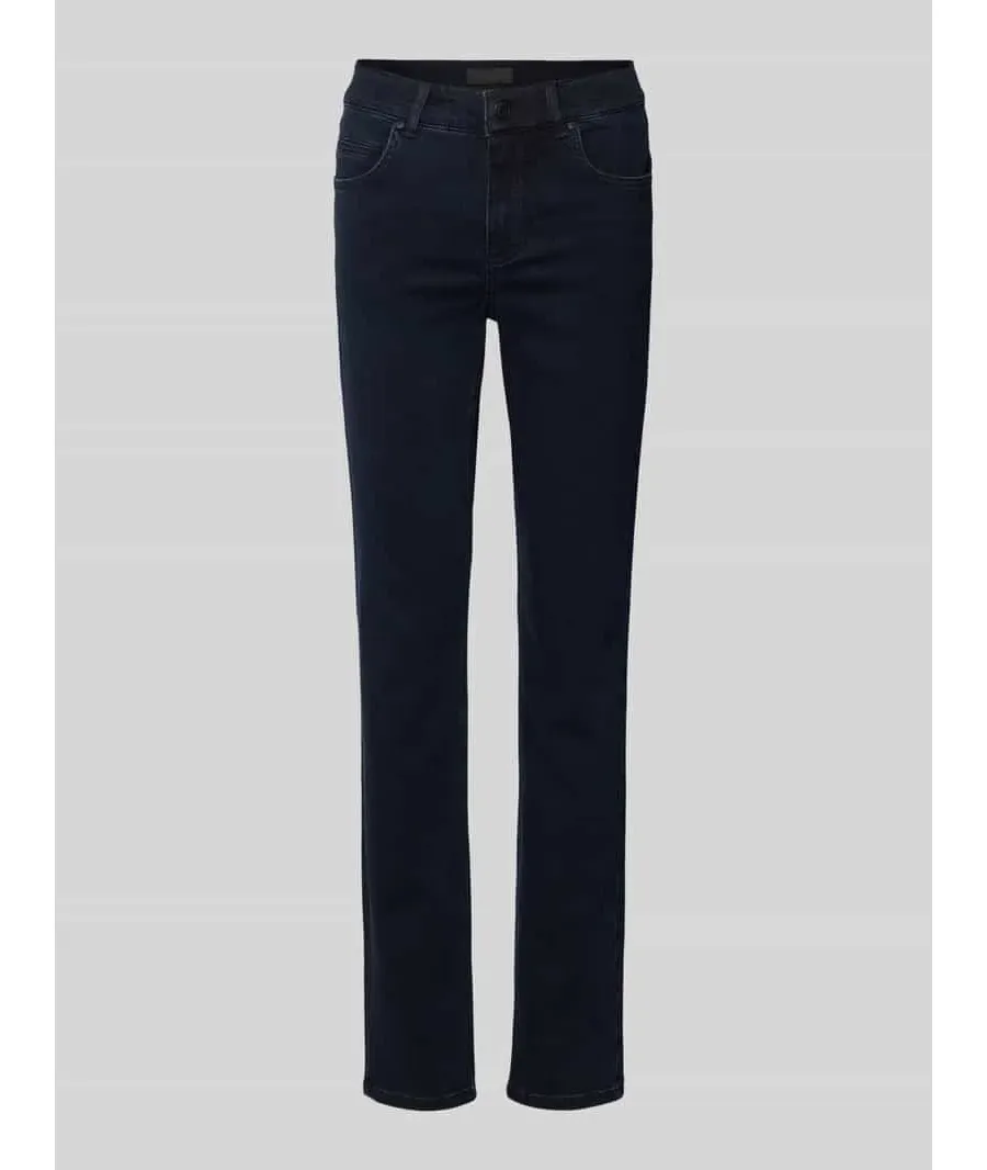 obrazek 1 Jeansy o kroju regular fit z 5 kieszeniami model ‘CICI’