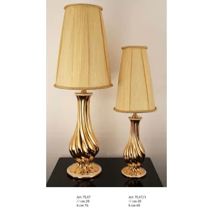 Picture Ceramic beige lamp