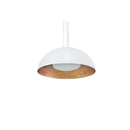 Picture White lacquered hanging lamp - Karpa