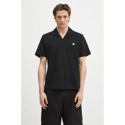 Zdjęcie AMBUSH polo bawełniane Polo Shirt męski kolor czarny gładki 12115323