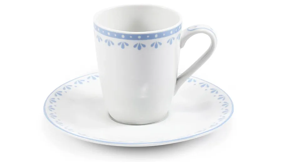 obrazek 1 Piękna porcelanowa filiżanka do espresso w kolorze niebieskim z kolekcji HyggeLine – Leander
