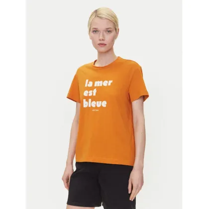 Zdjęcie Mustang T-Shirt Floris 1016157 Pomarańczowy Relaxed Fit