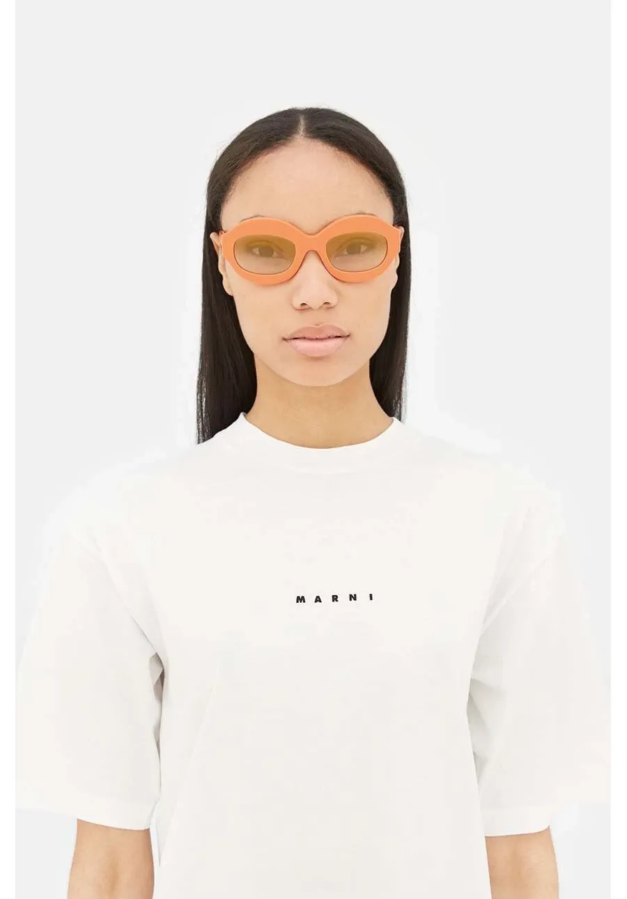 obrazek 1 Marni okulary przeciwsłoneczne Ik Kil Cenote damskie kolor pomarańczowy EYMRN00023 004 G1E