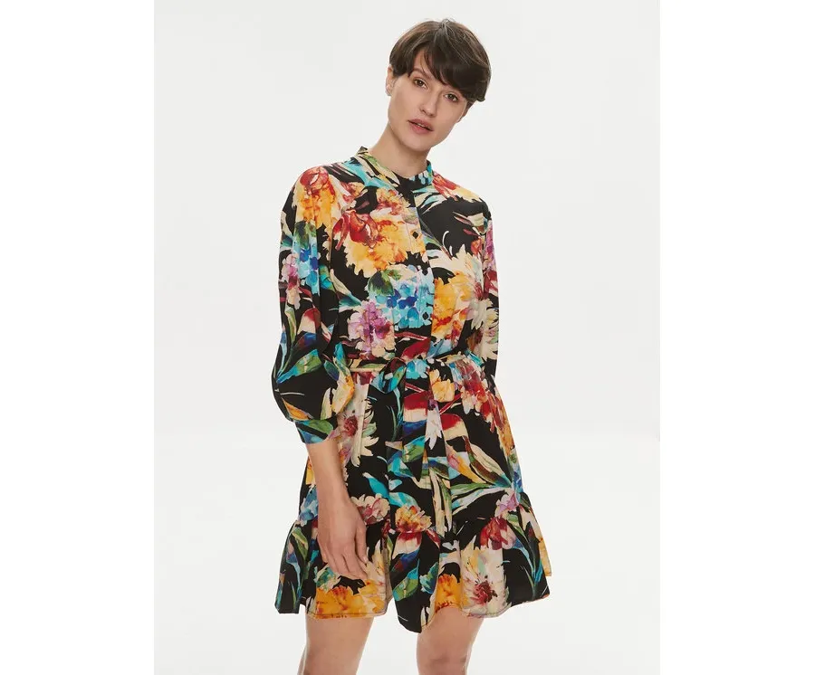 obrazek 1 Vero Moda Sukienka koszulowa Siw Cari 10300381 Czarny Regular Fit