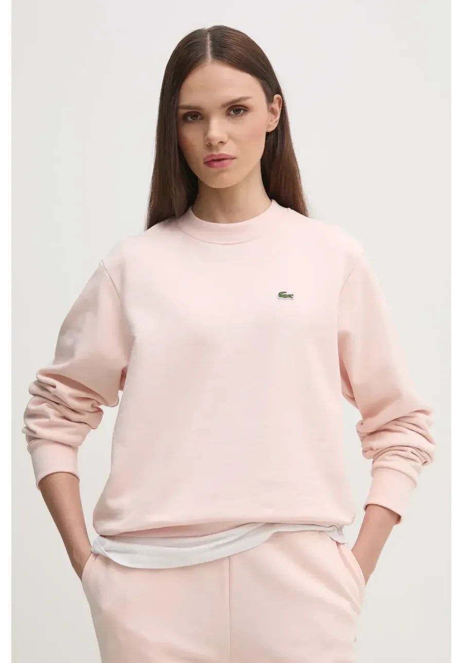 obrazek 1 Lacoste bluza damska kolor różowy gładka