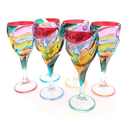 Zdjęcie Kryształowy komplet 6 kieliszków Dance of Colours 300 ml