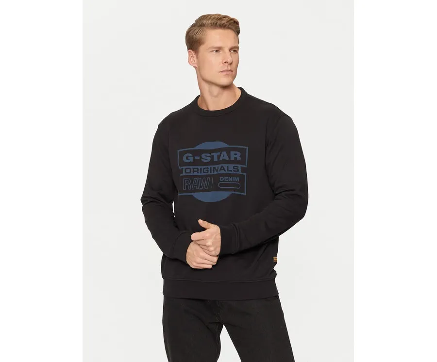 obrazek 1 G-Star Raw Bluza Originals D25441-D797 Czarny Regular Fit