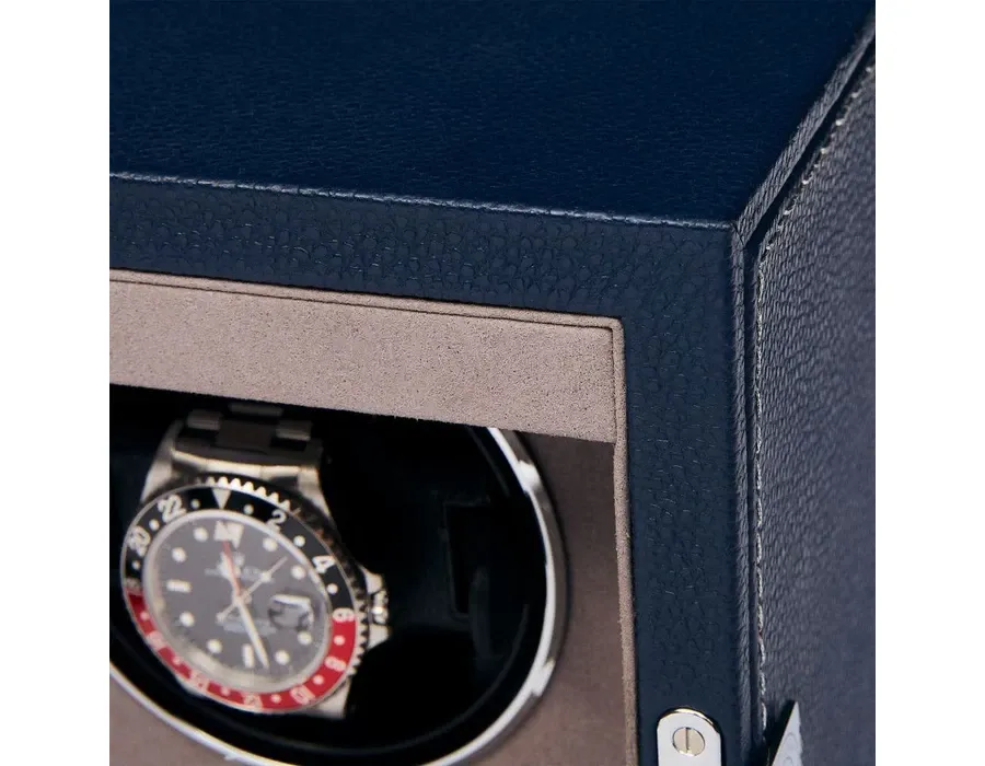 obrazek 6 Nowoczesny rotomat na dwa zegarki - panel dotykowy, skórzana obudowa