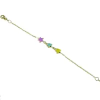 Picture Light bracelet with enameled stars