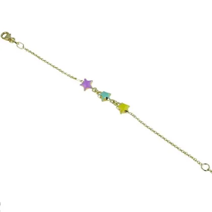 Zdjęcie Lekka bransoletka z emaliowanymi gwiazdkami