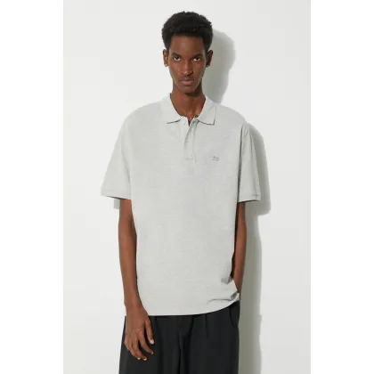 Zdjęcie Woolrich polo bawełniane Classic American Polo kolor szary gładki CFWOPO0062MRUT2555