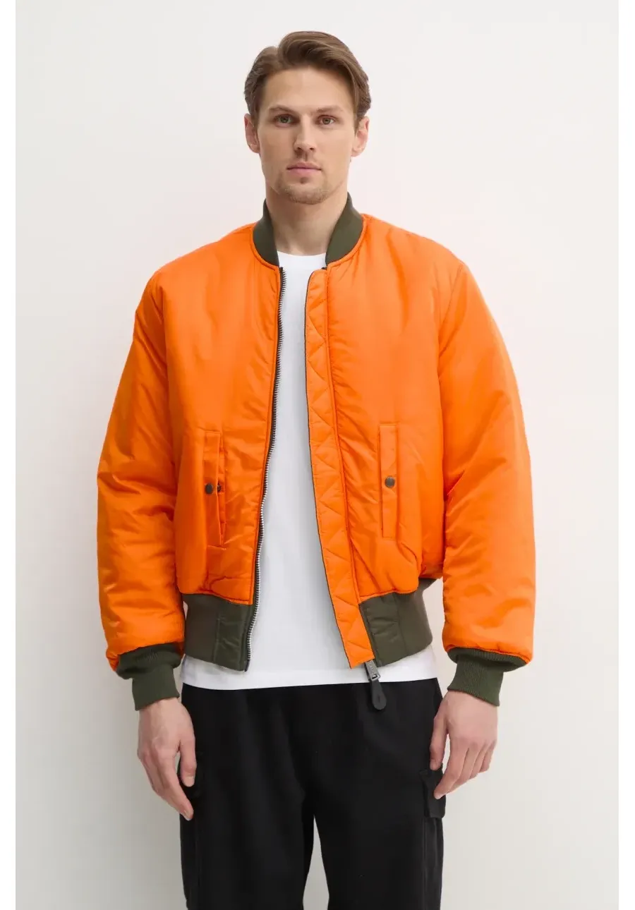 obrazek 1 Alpha Industries kurtka bomber dwustronna Ma-1 Reversible męska kolor zielony przejściowa 100101.04-ZIELONY