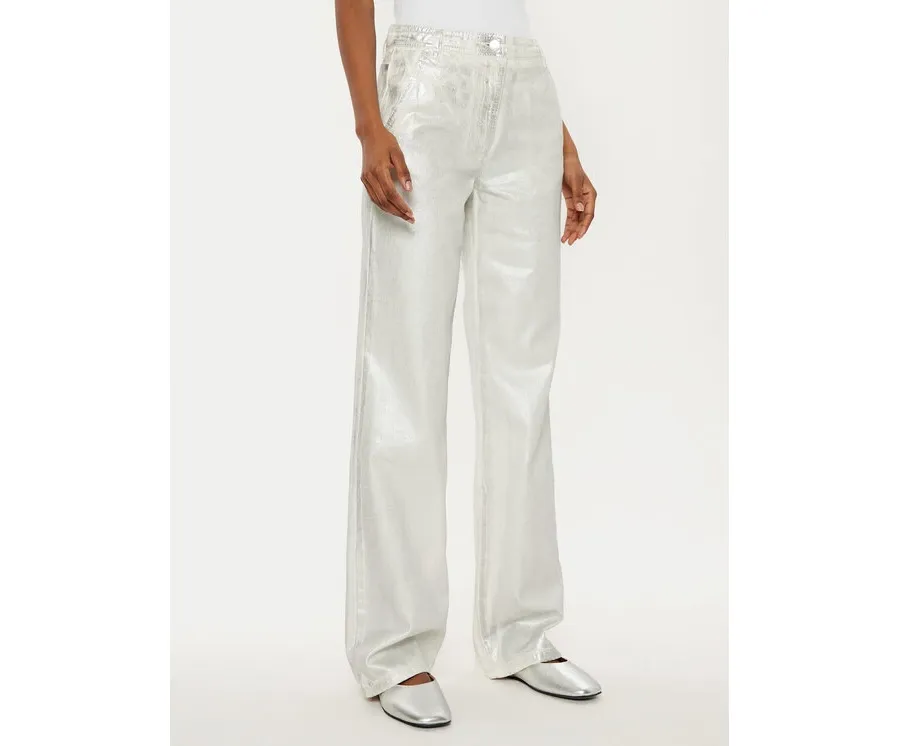obrazek 1 MAX&Co. Jeansy Basilio 2516131021200 Srebrny Wide Leg