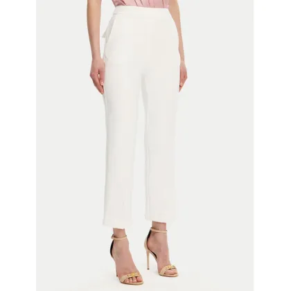 Zdjęcie Elisabetta Franchi Spodnie materiałowe PA-089-51E2-V290 Biały Regular Fit