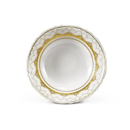 Zdjęcie Piękny stylowy głęboki talerz z porcelany z kolekcji Wedding sonata – Leander