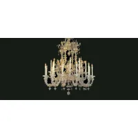 Picture Elite living room chandelier made of Murano glass – Vetreria Artistica Rosa