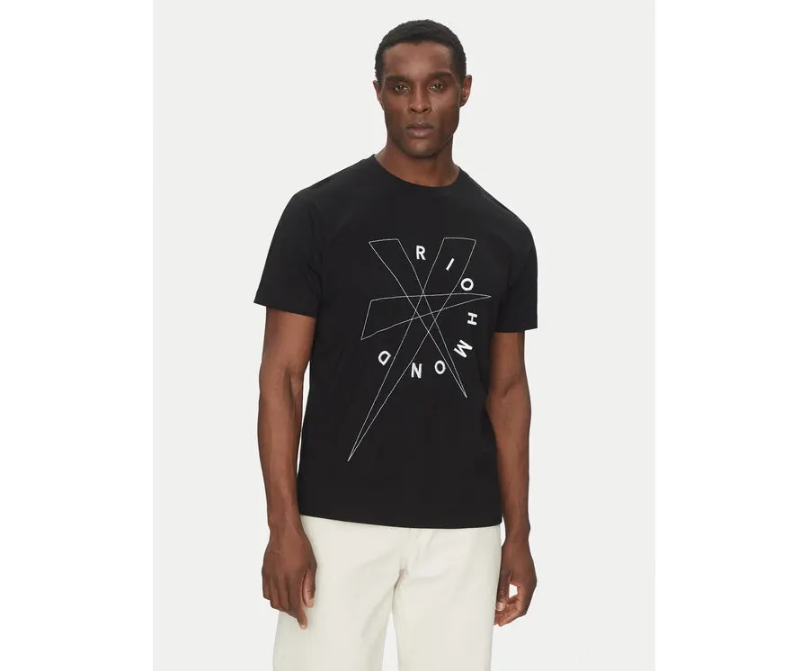obrazek 1 John Richmond T-Shirt UMP25020TS Czarny Regular Fit