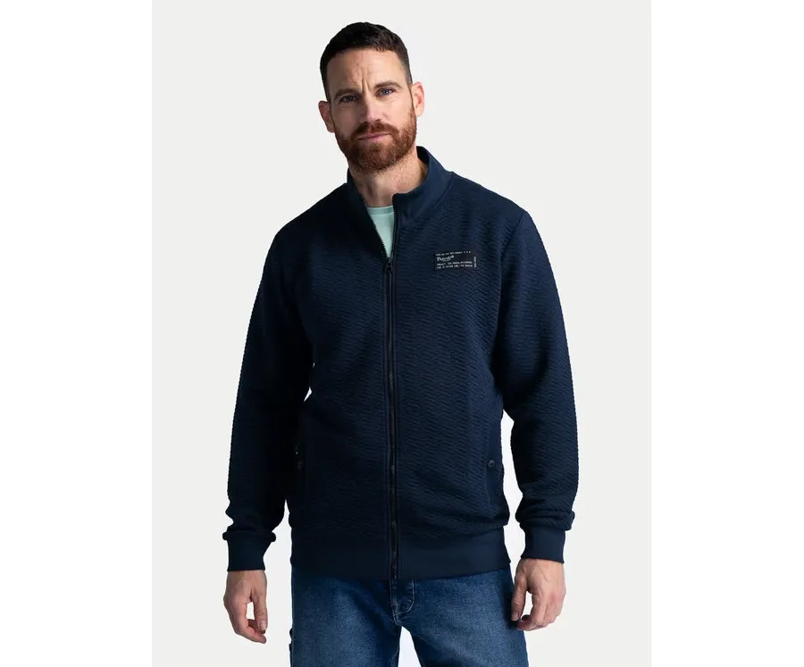 obrazek 1 Petrol Industries Bluza M-1040-SWC316 Granatowy Regular Fit