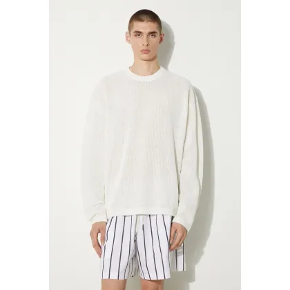 Zdjęcie MKI MIYUKI ZOKU longsleeve bawełniany Loose Gauge Long Sleeve kolor biały gładki LOOSE.GAUGE.LONG.SLEEVE