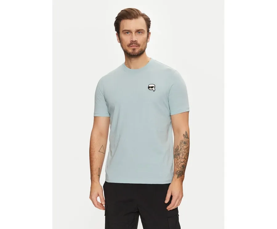 obrazek 1 KARL LAGERFELD T-Shirt 755710 551224 Błękitny Regular Fit