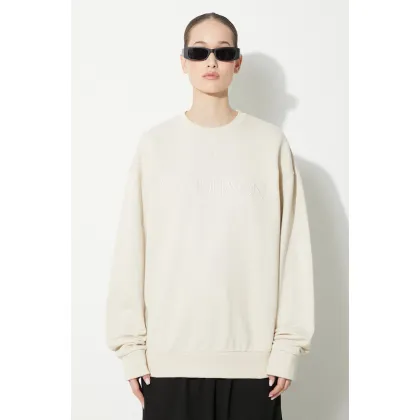 Zdjęcie JW Anderson bluza bawełniana Logo Embroidery Sweatshirt damska kolor beżowy z aplikacją JW0165.PG0861.132