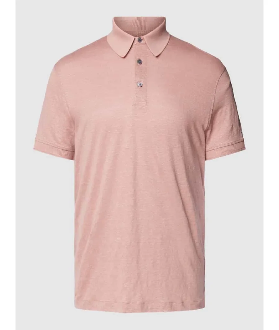 obrazek 1 Koszulka polo o kroju regular fit z mieszanki lnu