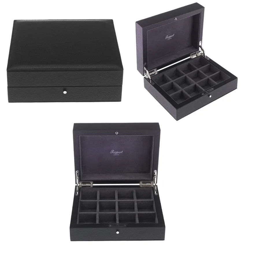 picture 3 Stylish cufflink box by Rapport London - various colors!