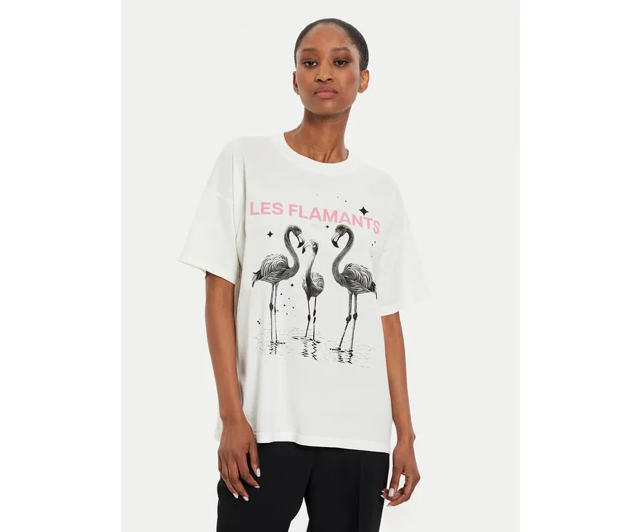 obrazek 1 ViCOLO T-Shirt RB0911 Écru Regular Fit