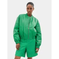 Zdjęcie Custommade Kurtka skórzana Francette 999418856 Zielony Relaxed Fit