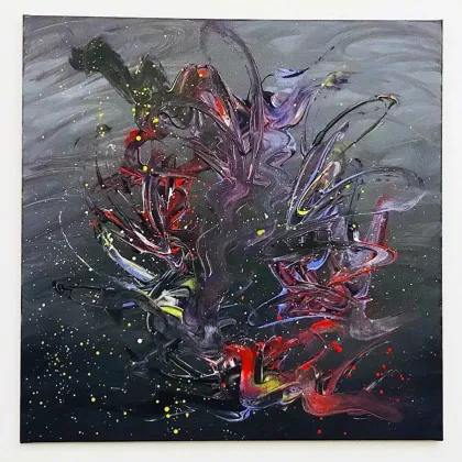 Zdjęcie Black haze, akryl na płótnie