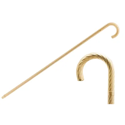 Zdjęcie Luksusowa złota laska z klasycznym uchwytem – Pasotti