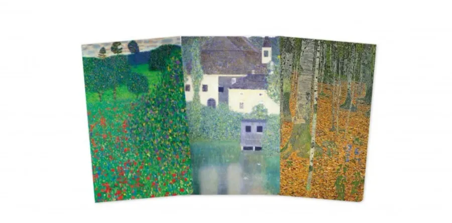 obrazek 2 Luksusowa kolekcja mini notatników Klimt Landscapes - Flame Tree Publishing