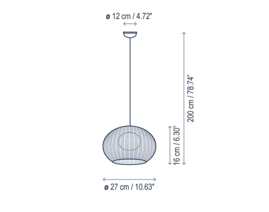 obrazek 3 Urzekająca lampa wisząca do domu lub ogrodu w dwóch wariantach kolorystycznych