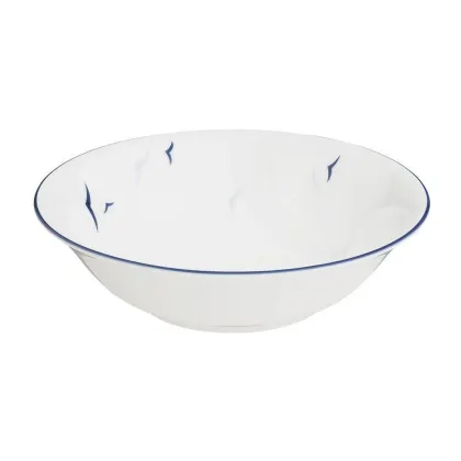 Zdjęcie Mała okrągła porcelanowa biała miska zdobiona motywem ptaków – Tettau