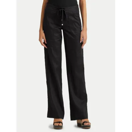 Zdjęcie Lauren Ralph Lauren Spodnie materiałowe 200735136001 Czarny Wide Leg LAUREN RALPH LAUREN