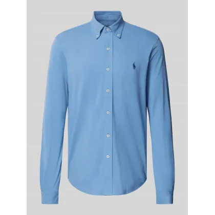 Zdjęcie Koszula casualowa o kroju slim fit z piki z czystej bawełny