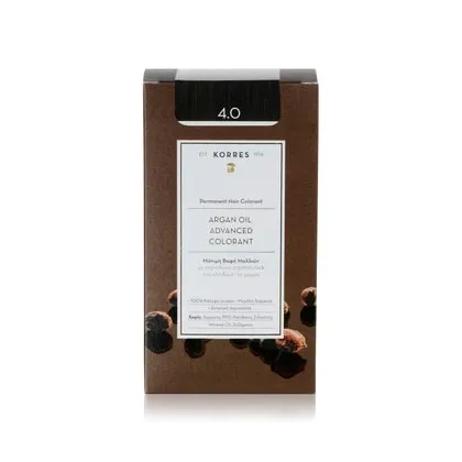 Zdjęcie KORRES Argain Oil Advanced Hair Colour Brown / Medium Brown 4.0 Farba do włosów 1 szt.