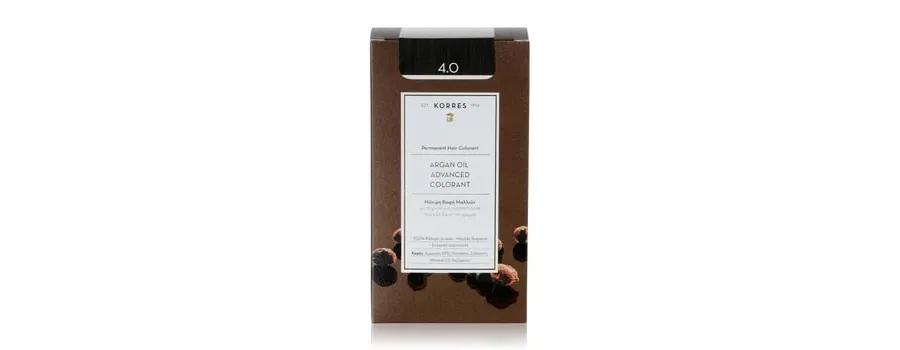 obrazek 1 KORRES Argain Oil Advanced Hair Colour Brown / Medium Brown 4.0 Farba do włosów 1 szt.