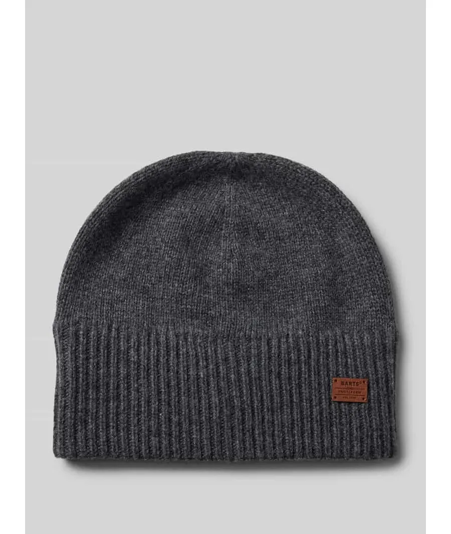 obrazek 1 Czapka beanie z aplikacją z logo model ‘LACKE’