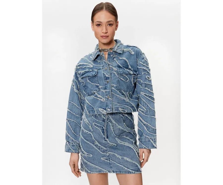 obrazek 1 Gestuz Kurtka jeansowa Larisa 10906880 Niebieski Oversize