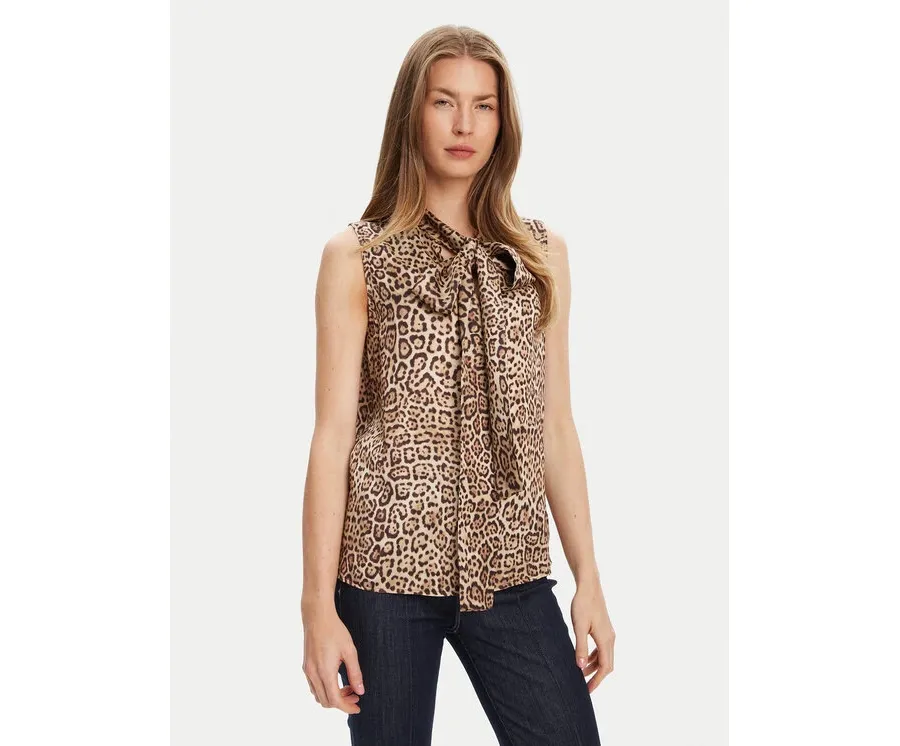 obrazek 1 Marciano Guess Bluzka 5YGH12 7298A Brązowy Regular Fit