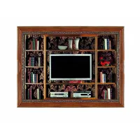 Picture Luxurious Italian shelf with space for a TV in an antique style