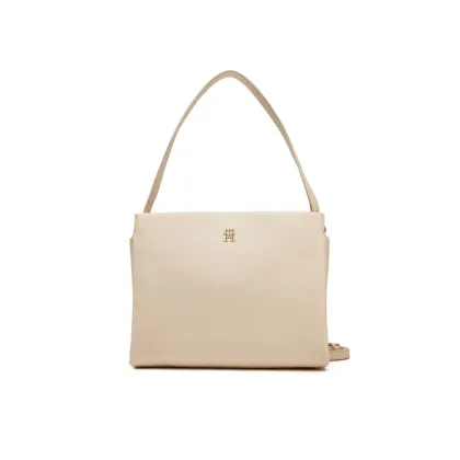 Zdjęcie Tommy Hilfiger Torebka Th Legacy Med Satchel AW0AW17173 Écru