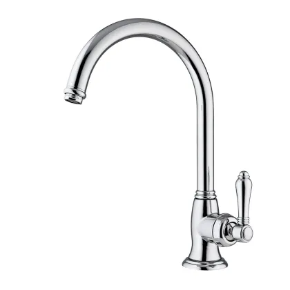 Zdjęcie Jednouchwytowa bateria zlewozmywakowa z obrotową wylewką i wkładem - Officina Nicolazzi