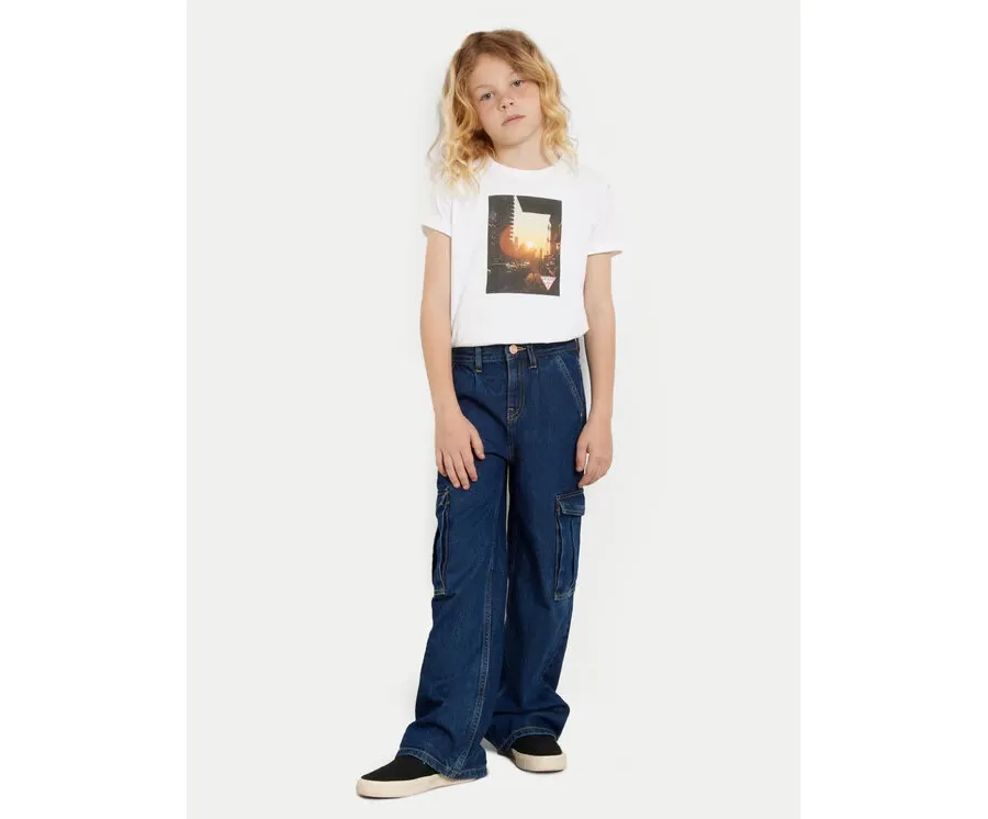 obrazek 1 Guess T-Shirt L4YI12 K8HM4 Biały Regular Fit