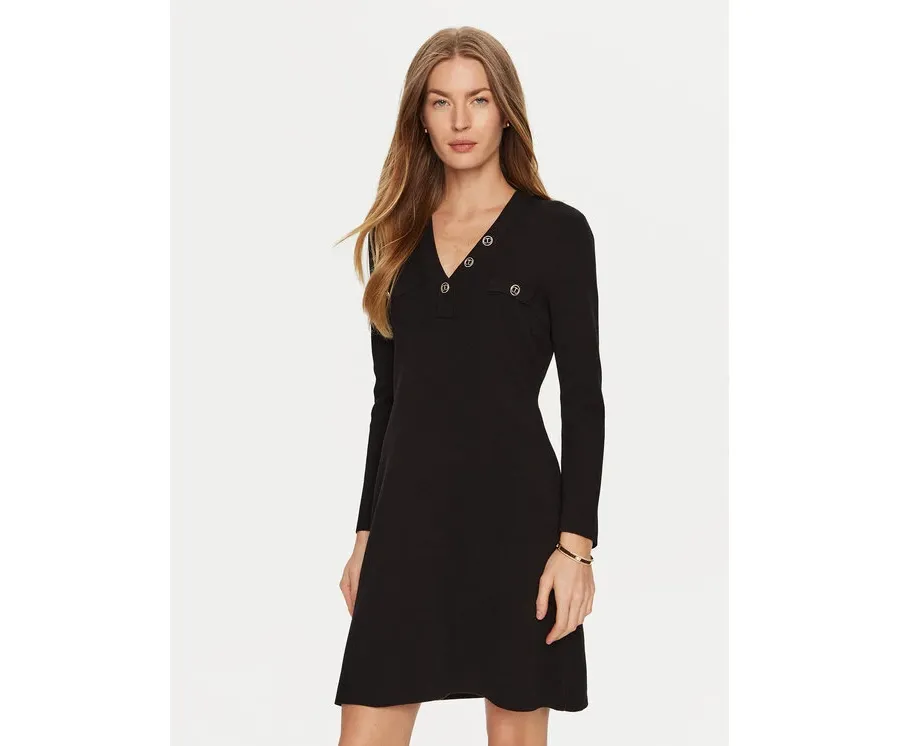 obrazek 1 TWINSET Sukienka dzianinowa 241TP3094 Czarny Regular Fit