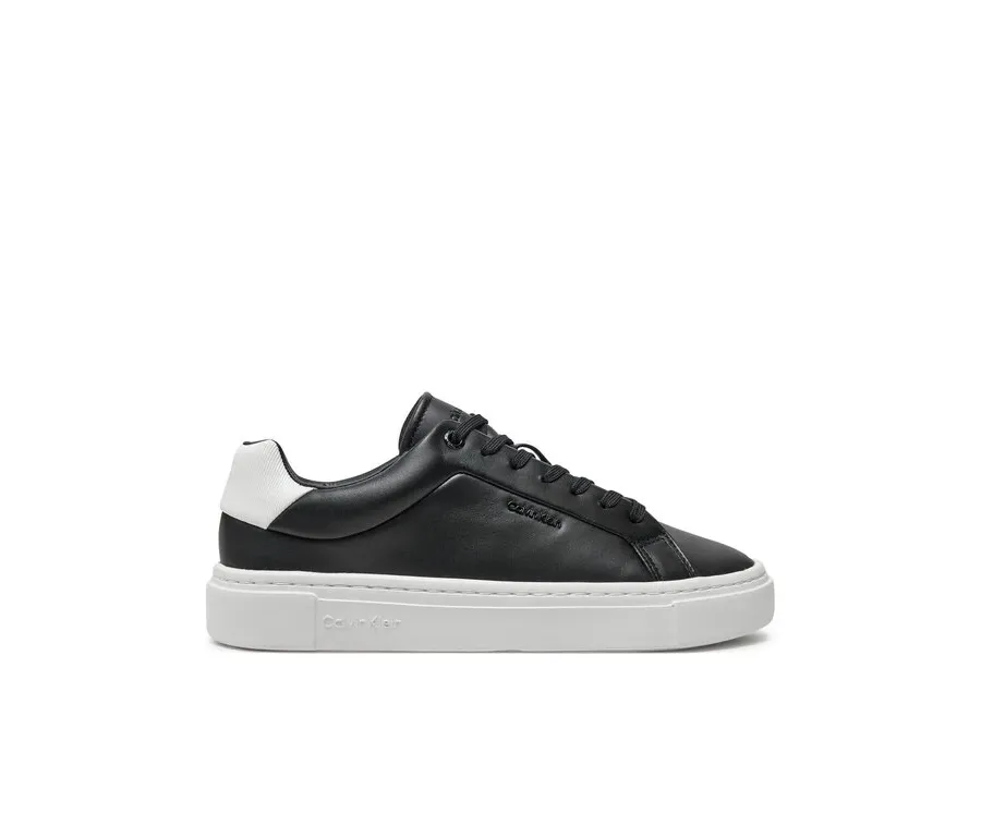 obrazek 1 Calvin Klein Sneakersy Cupsole Lace Up W/Ml Lth HW0HW02201 Czarny