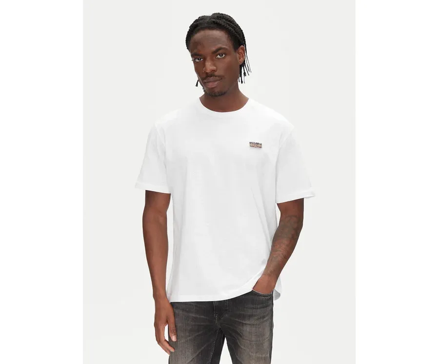 obrazek 1 Just Cavalli T-Shirt 78OAHE11 Biały Regular Fit