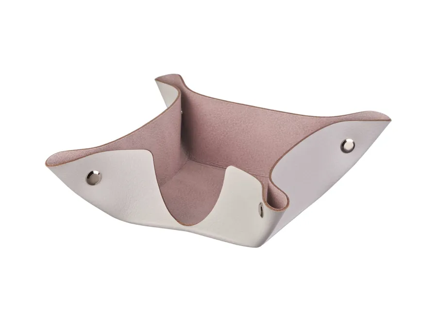 obrazek 1 Pojemnik na bloczek papieru 10х10хH4 cm wykonany ze skóry