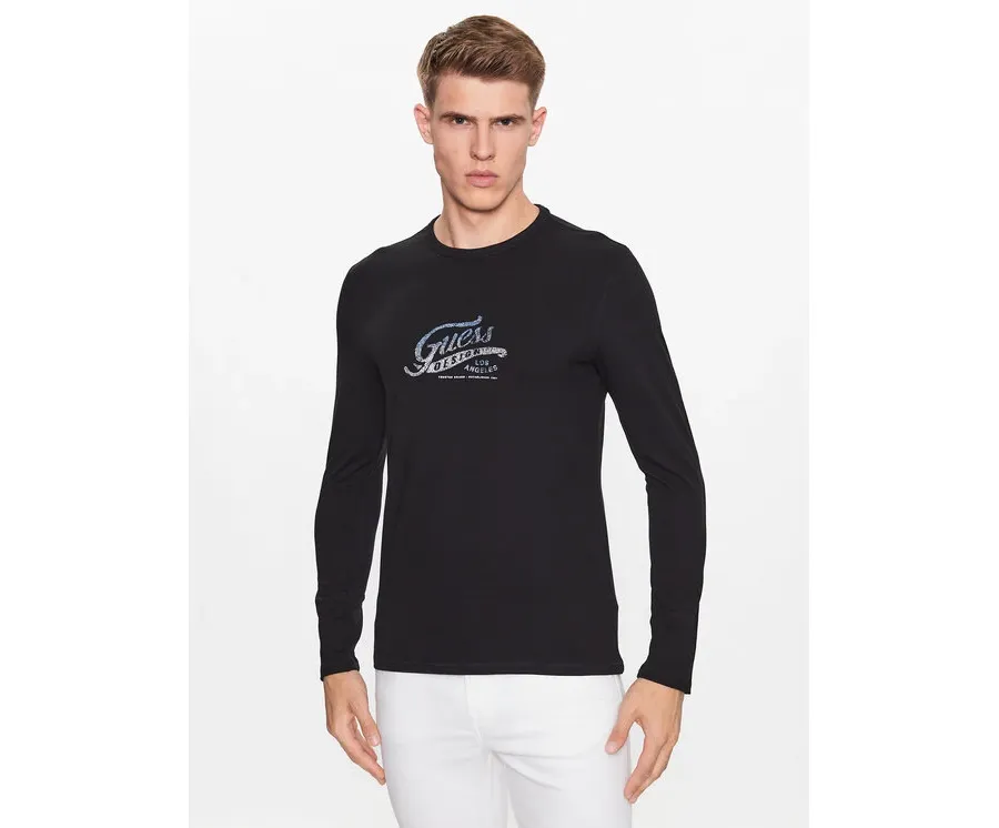 obrazek 1 Guess Longsleeve M3YI29 J1314 Czarny Slim Fit
